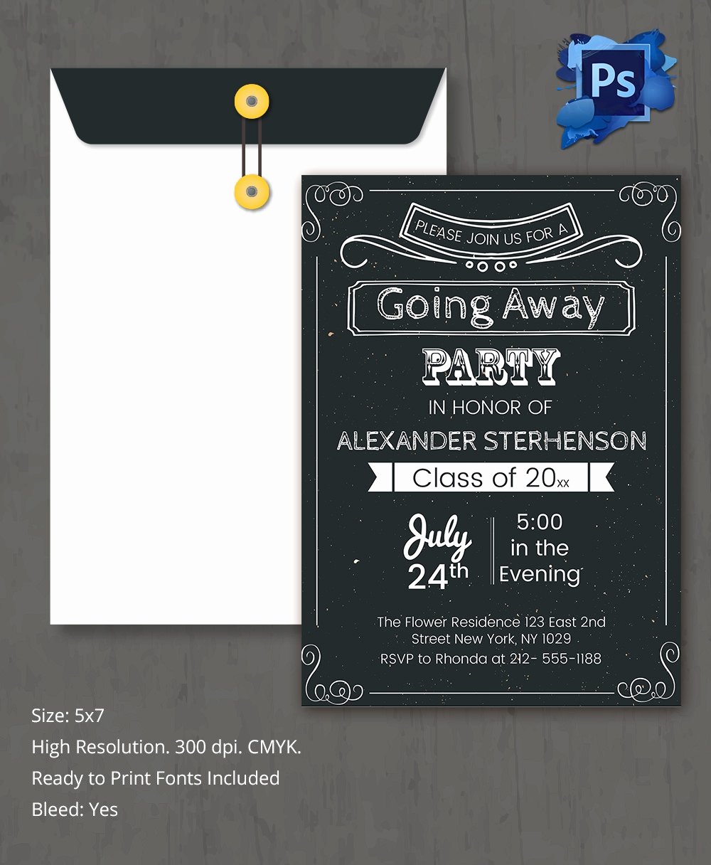 Farewell Party Invitation Template 26 Free Psd format