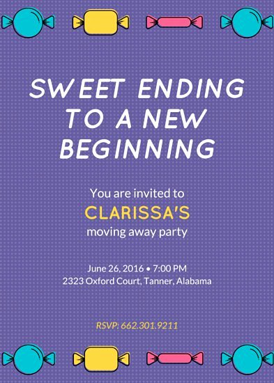 Farewell Party Invitation Templates Canva