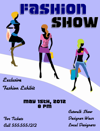 Fashion Show Program Template Printable