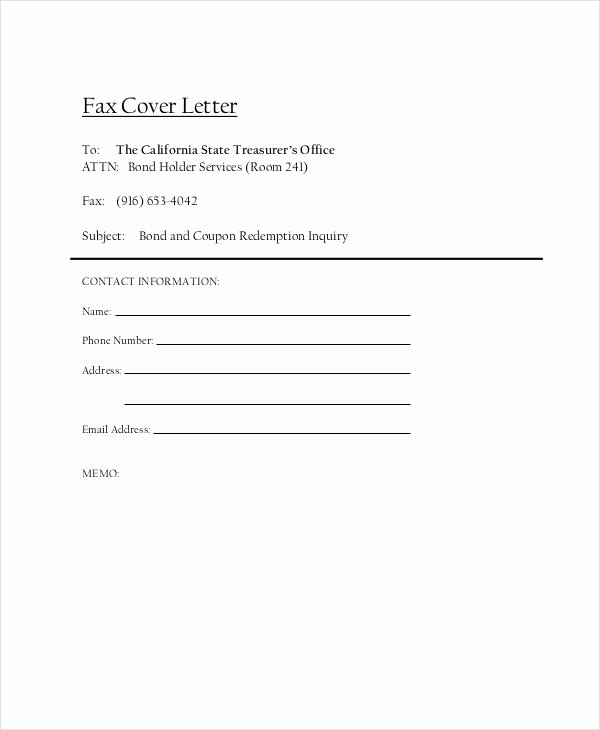 Fax Cover Letter 8 Free Word Pdf Documents Download