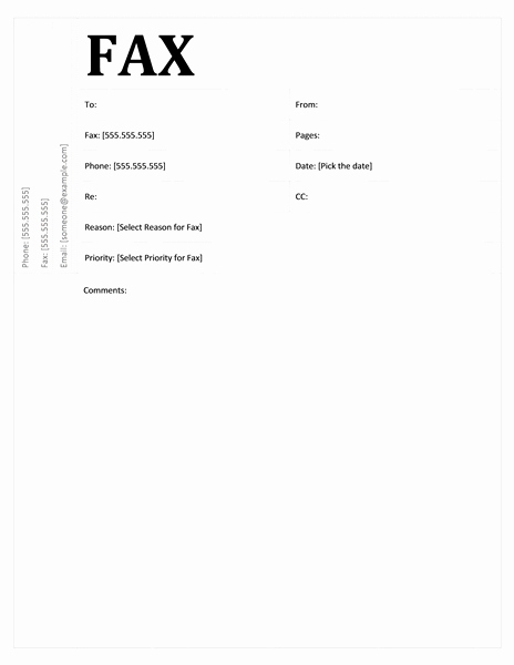 Fax Cover Sheet Academic Design Fice Templates
