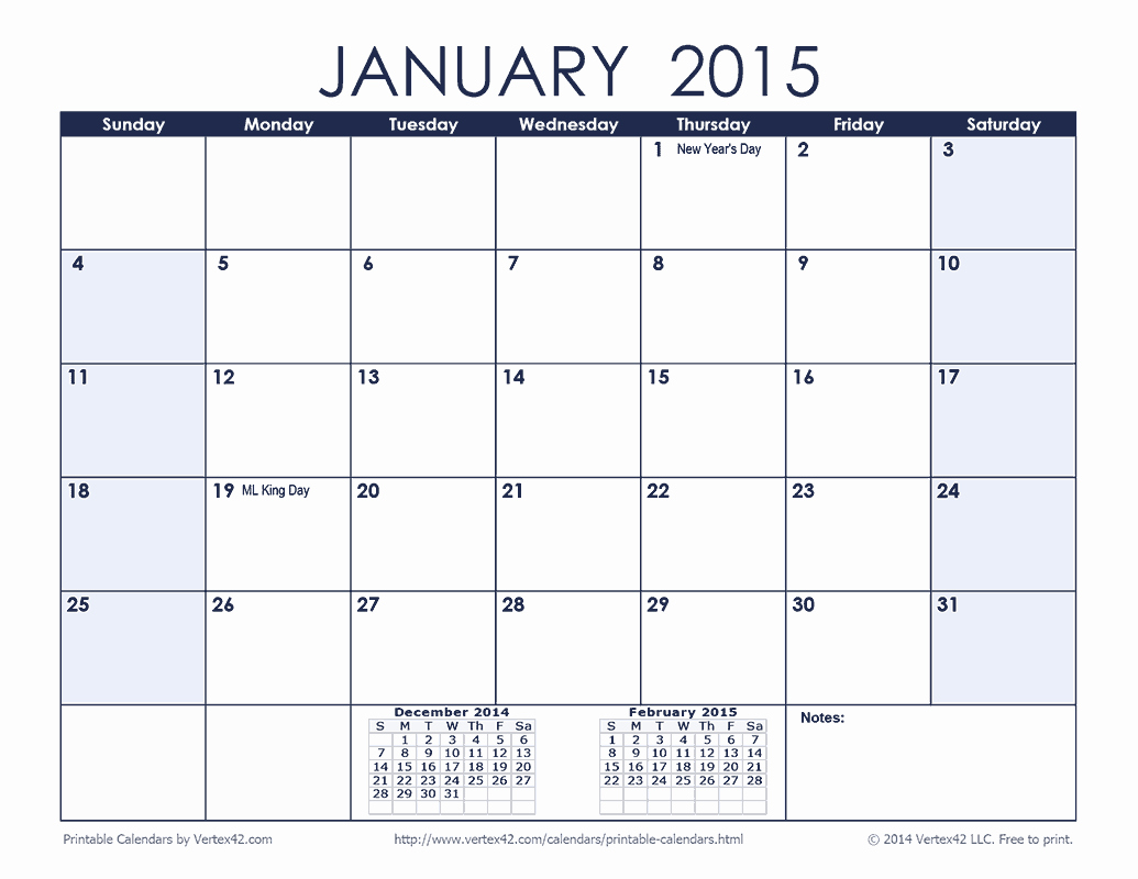 February 2016 Calendar Template – 2017 Printable Calendar