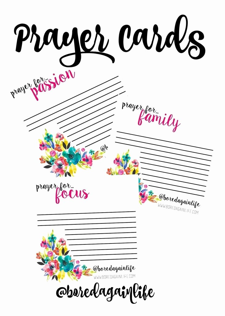 Fervent Prayer Cards Diy Printables