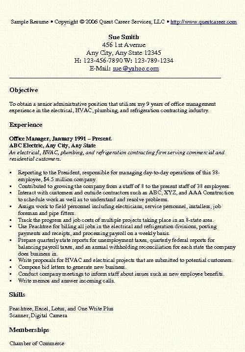 Fice Manager Resume Resume Examples