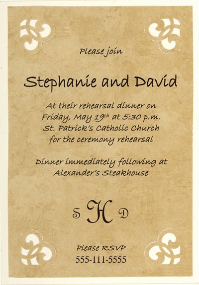 Ficial Invitation Letter for Dinner Party formal