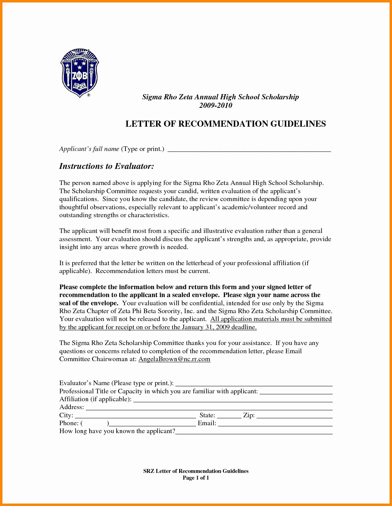 Ficial Reference Letter
