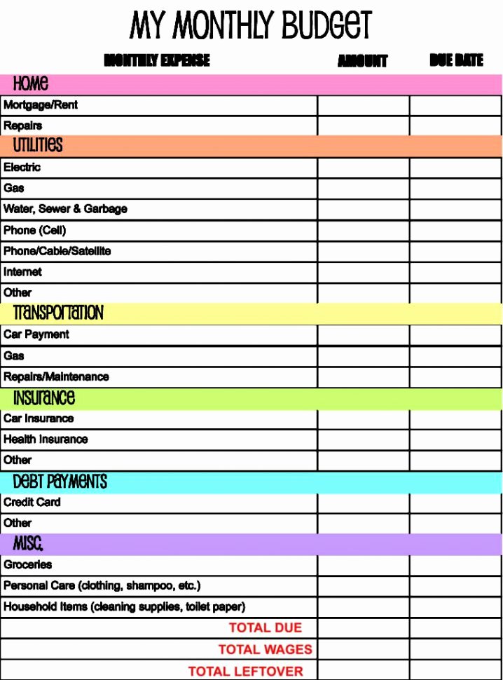 Financial Plan Template Excel