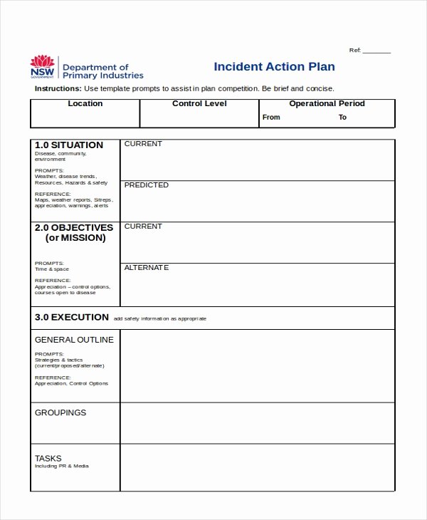 Fire Department Incident Action Plan Template
