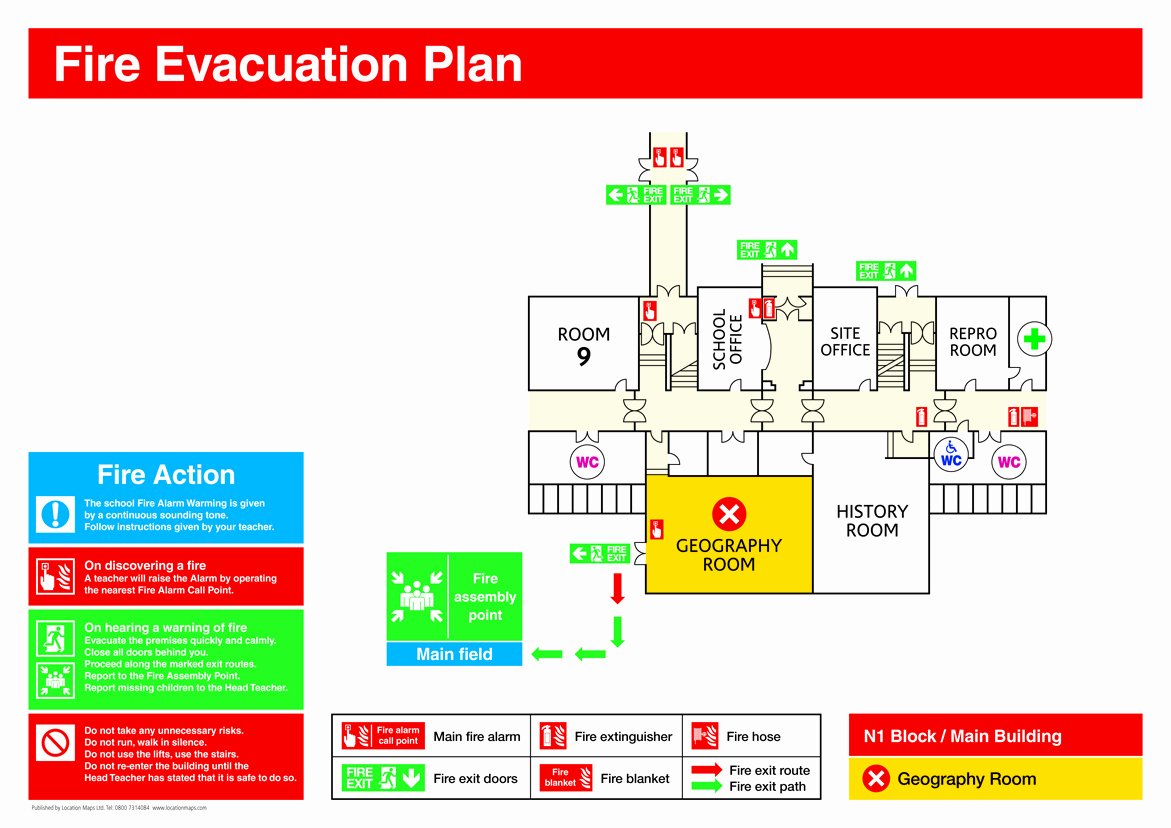 Fire Evacuation Diagram Fire Free Engine Image for User