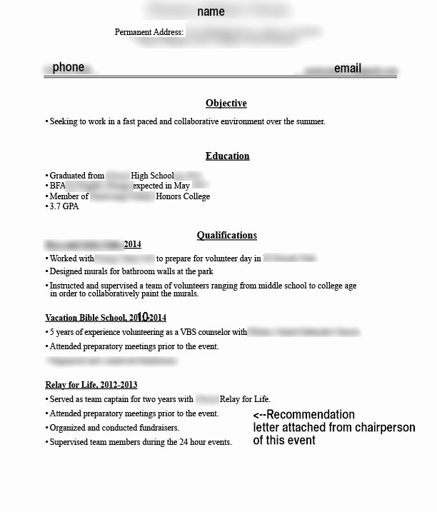 First Year College Student Resume Resume Ideas