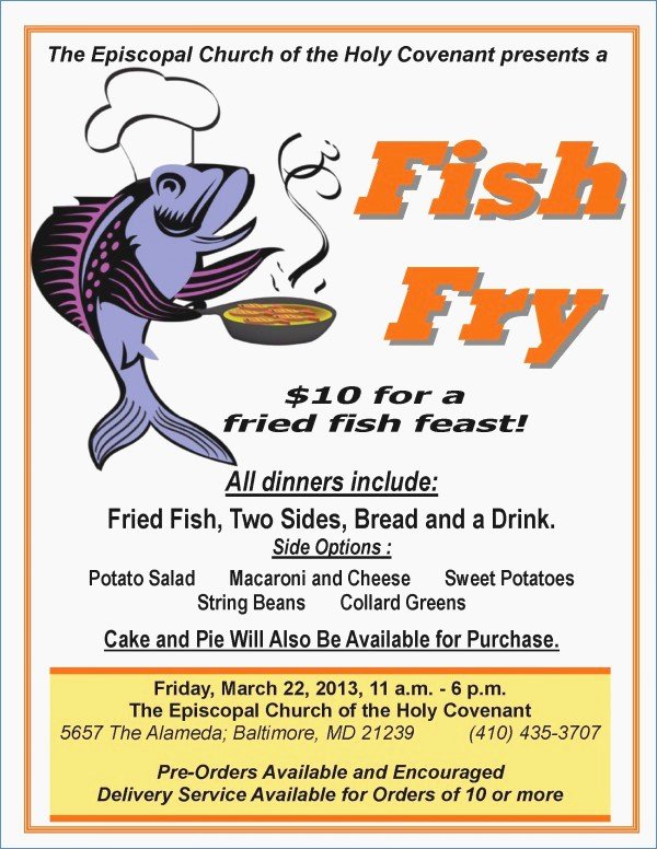 Fish Fry Flyer Powerpoint Template – Harddancefo