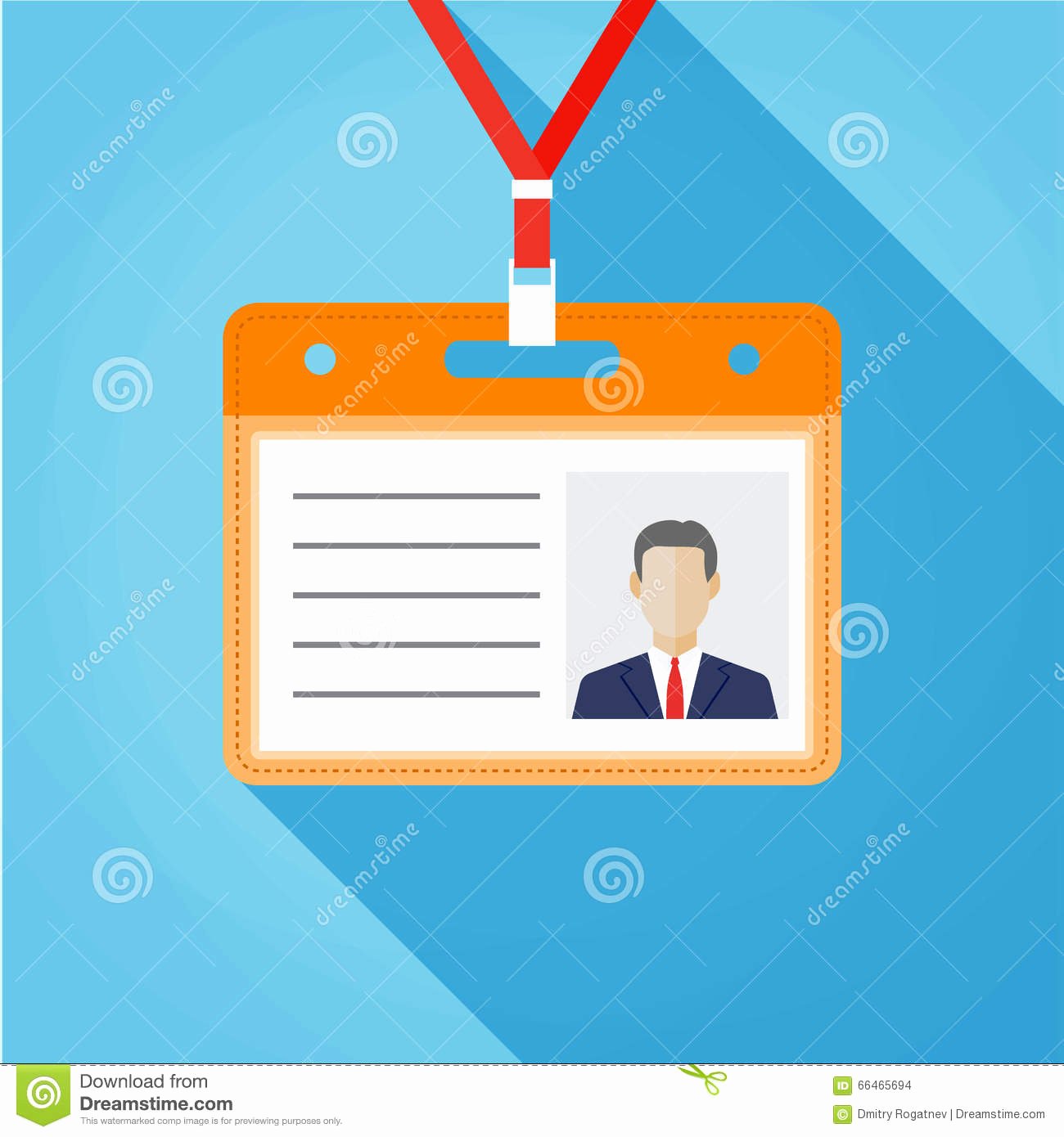 Flat Design Name Tag Badge Template Stock Vector Image