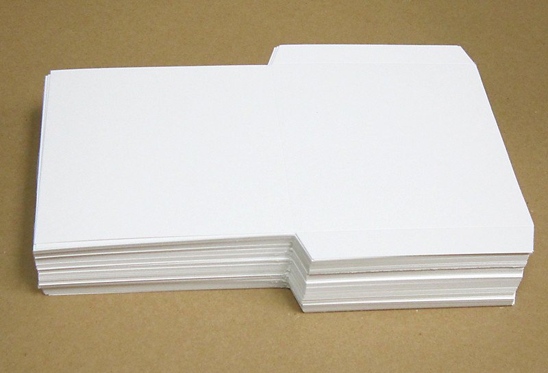Flat White Cardboard Sleeves for Cd Dvd Cd &amp; Dvd