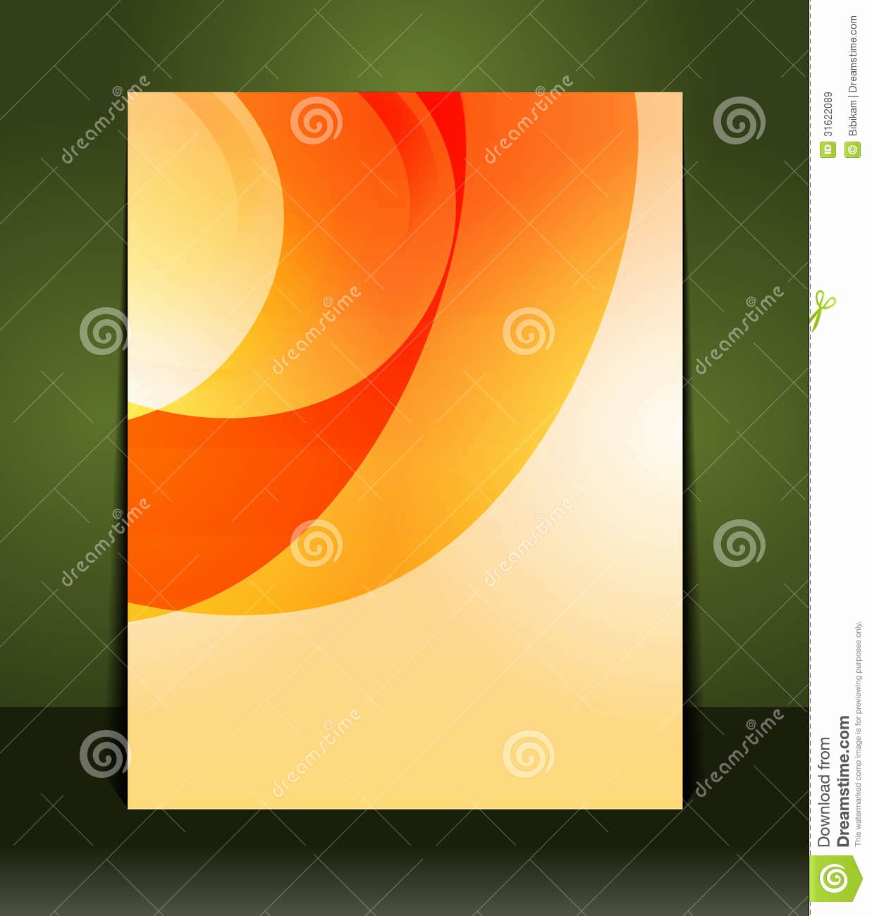 Flyer Design Content Background Stock Vector Image