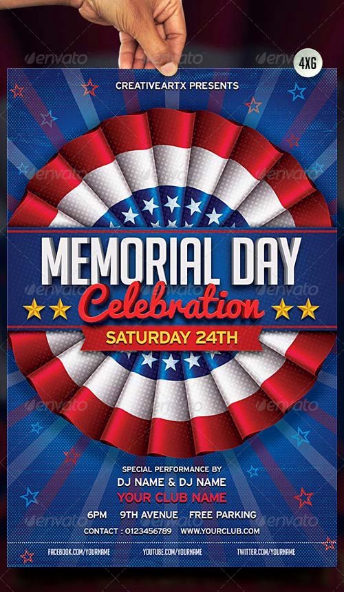 Flyer Templates Graphicriver 4th Of July
