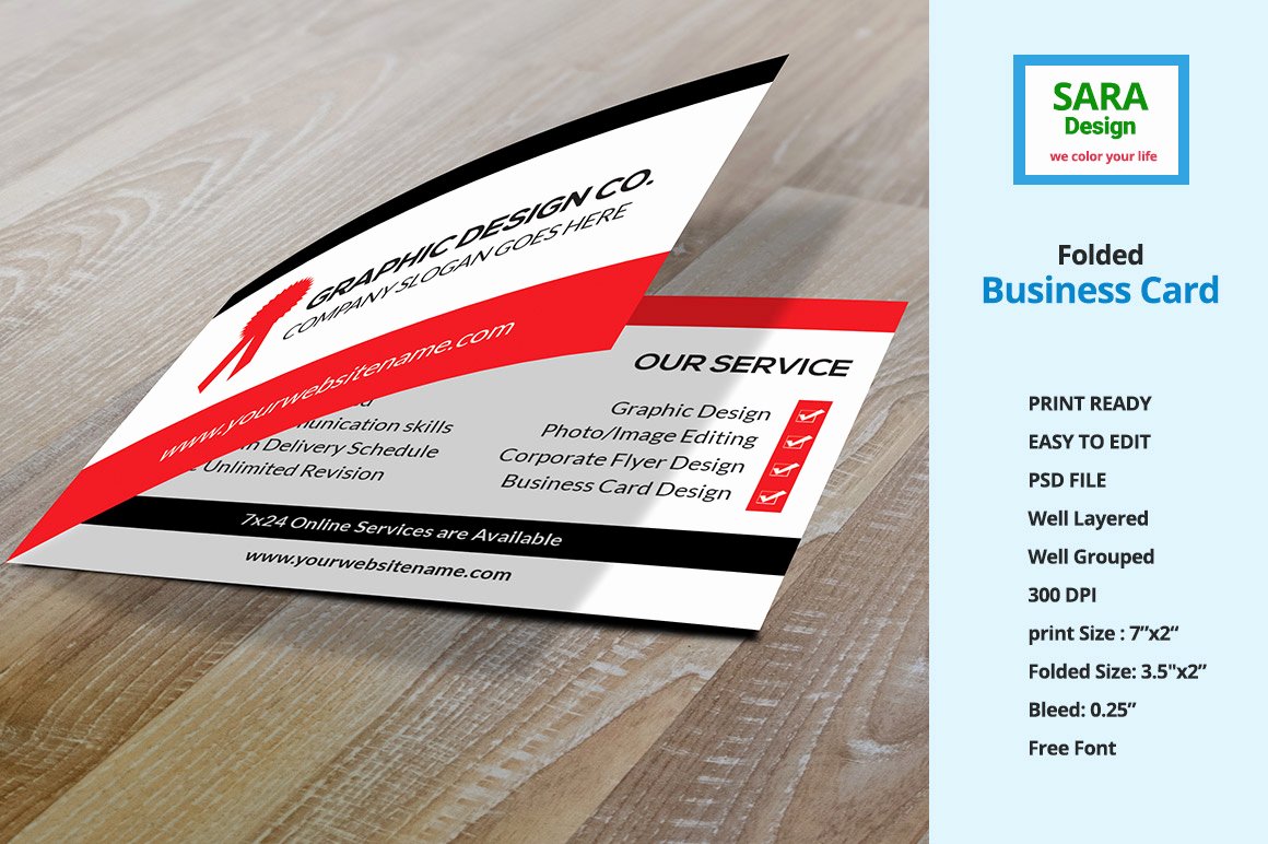 Folded Business Card Vol 1 Business Card Templates On