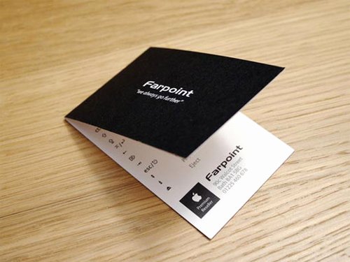 Folded Business Cards Design