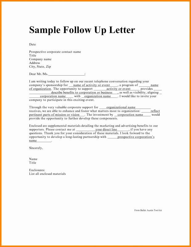 Follow Up Email after Application Sample