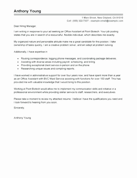 Food Service Cover Letter Best Free Cover Letter Samples
