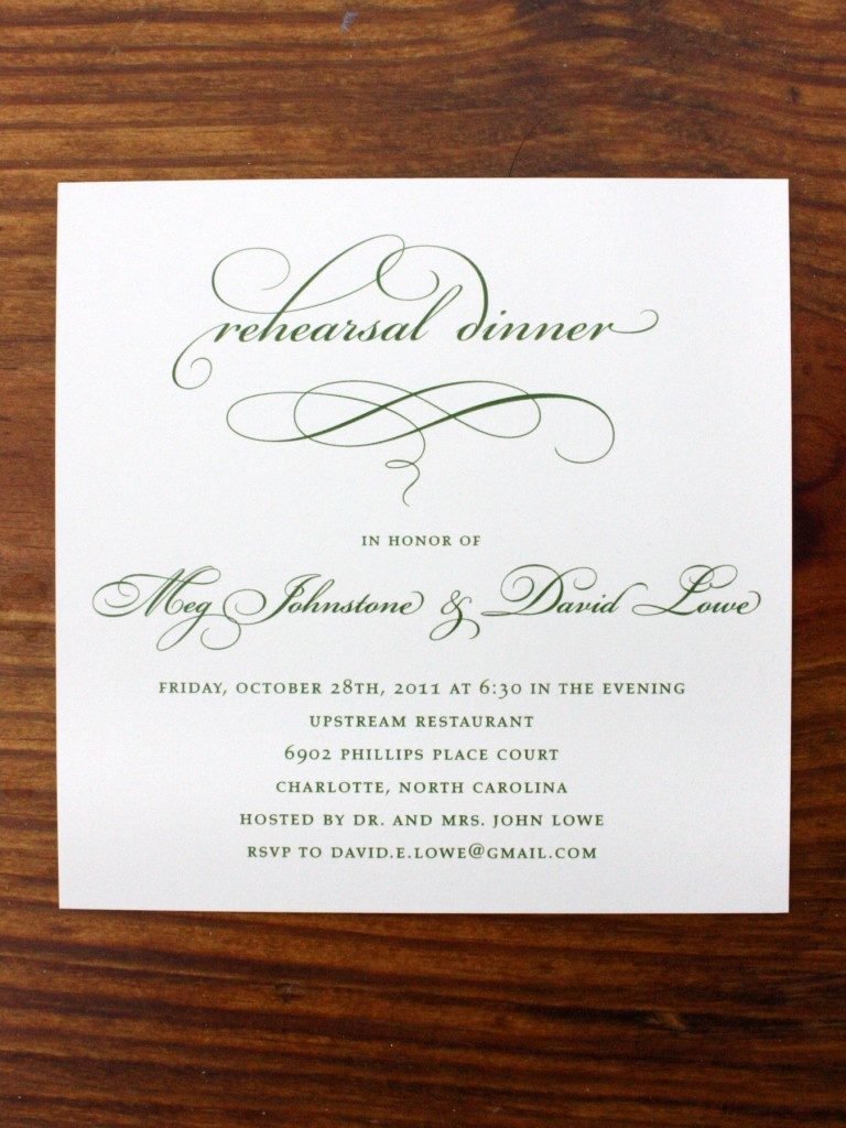 Formal Dinner Invitation Sample