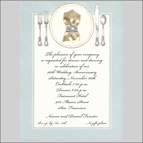 formal dinner invitations