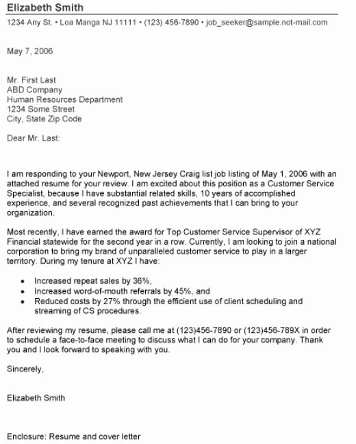 Formatting Cover Letter Best Template Collection