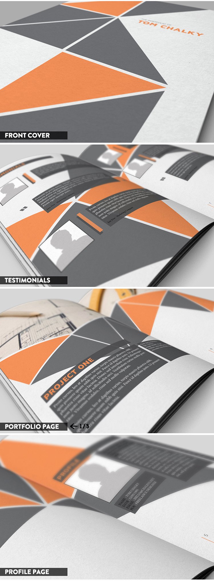 free 16 page case study portfolio booklet indesign file