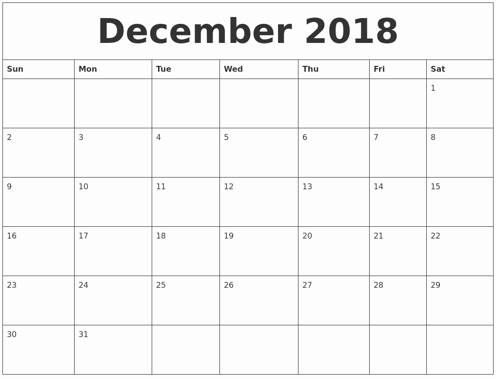 Free 2018 Calendar Template Takvim Kalender Hd