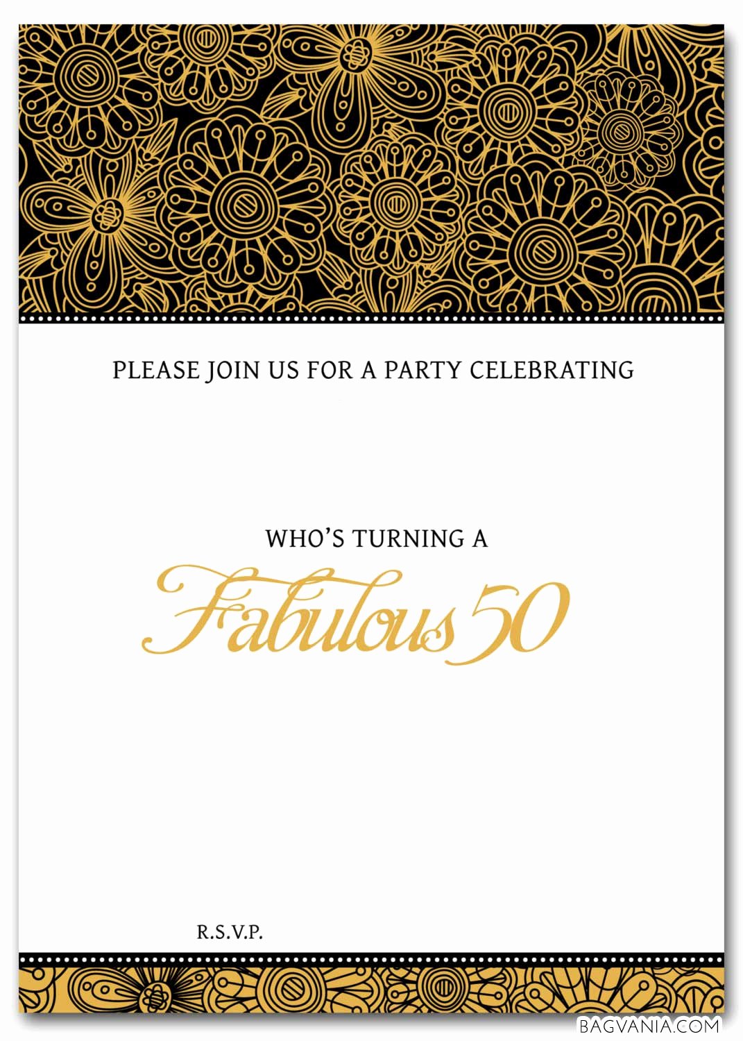 free 50th birthday party invitations wording