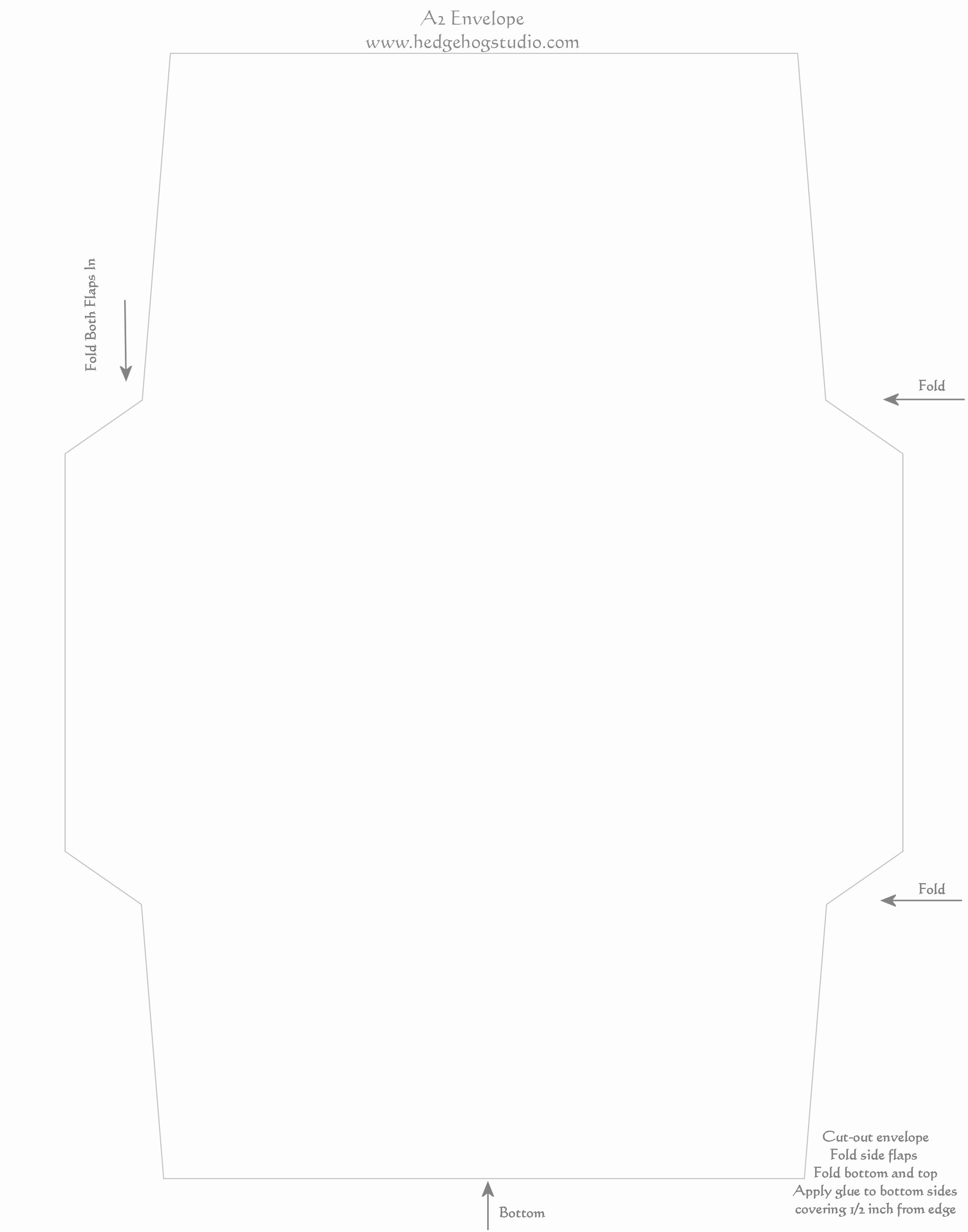 Free A2 Envelope Template Templates Data