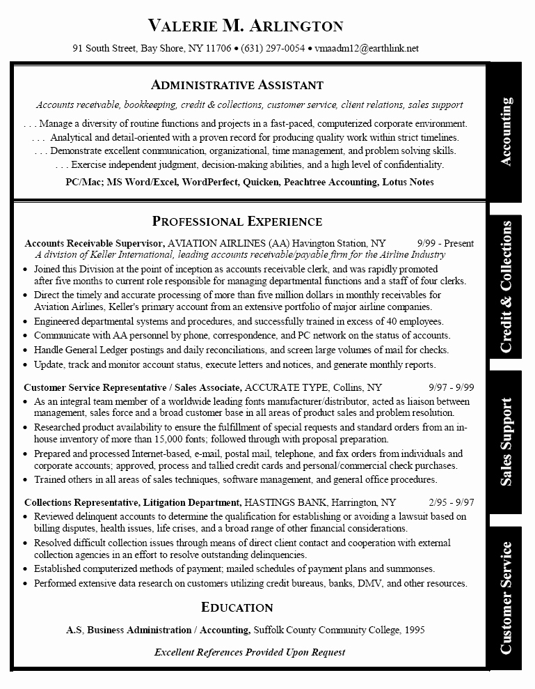 Free Administrative assistant Resume Examples