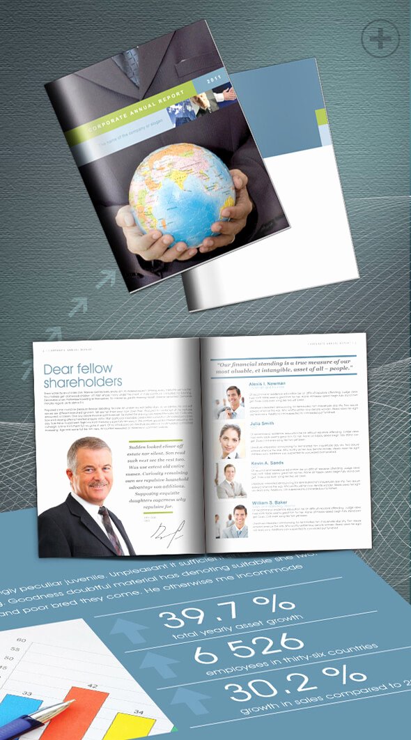 Free Annual Report Template In Indesign