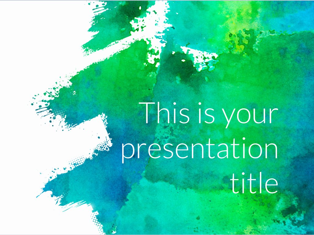Free Art Powerpoint Template or Google Slides theme