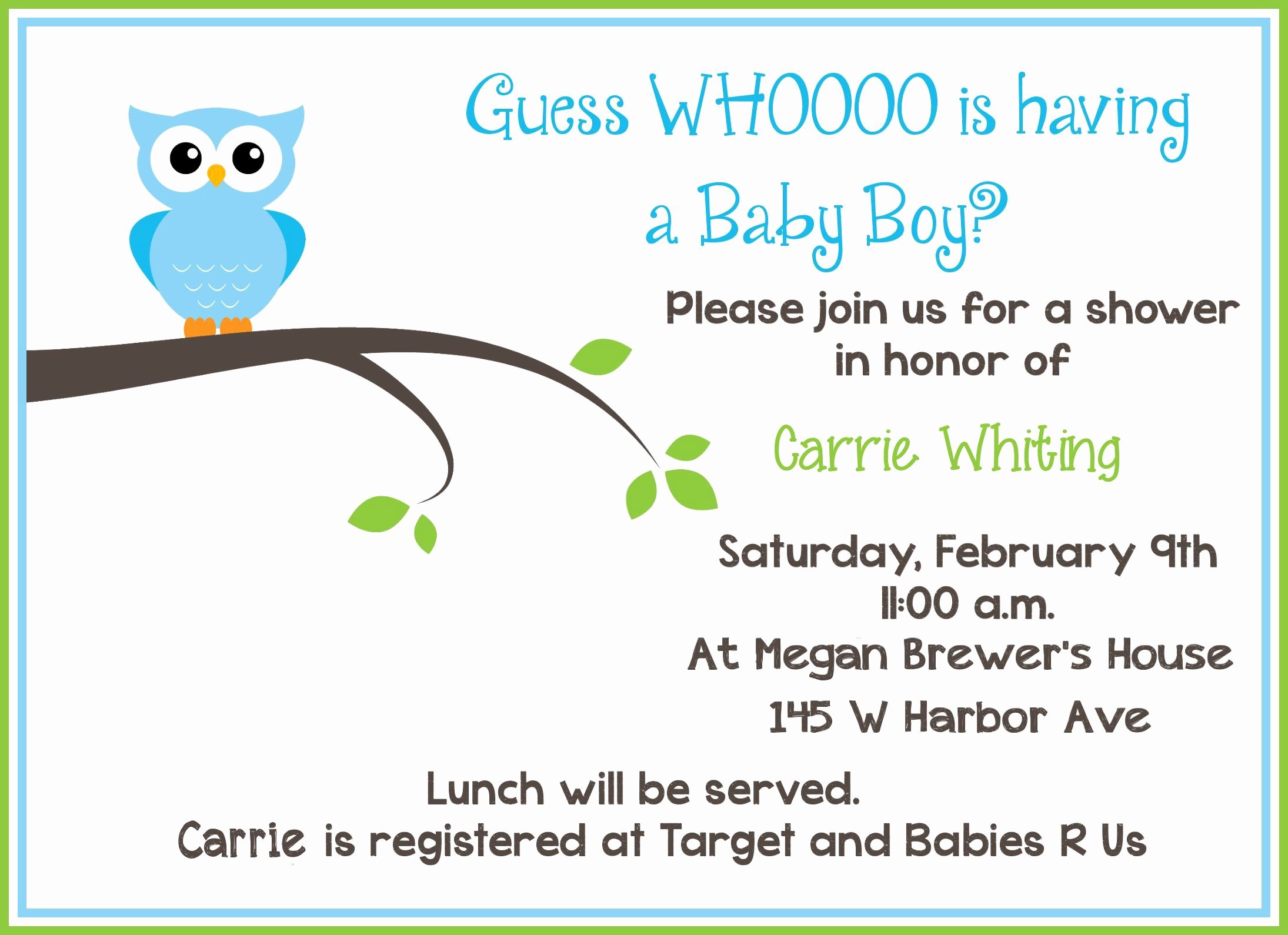 Free Baby Invitation Template Free Baby Shower