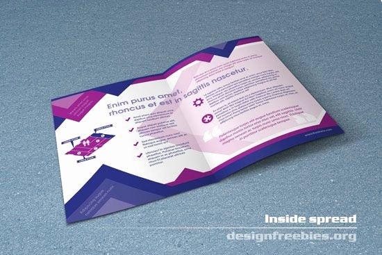 Free Bifold Booklet Flyer Brochure Indesign Template No 1