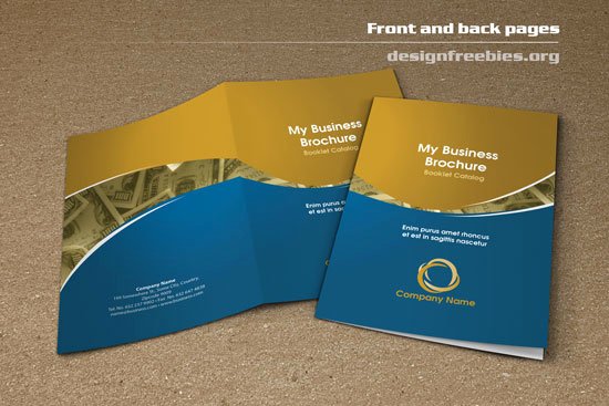 Free Bifold Booklet Flyer Brochure Indesign Template No 2