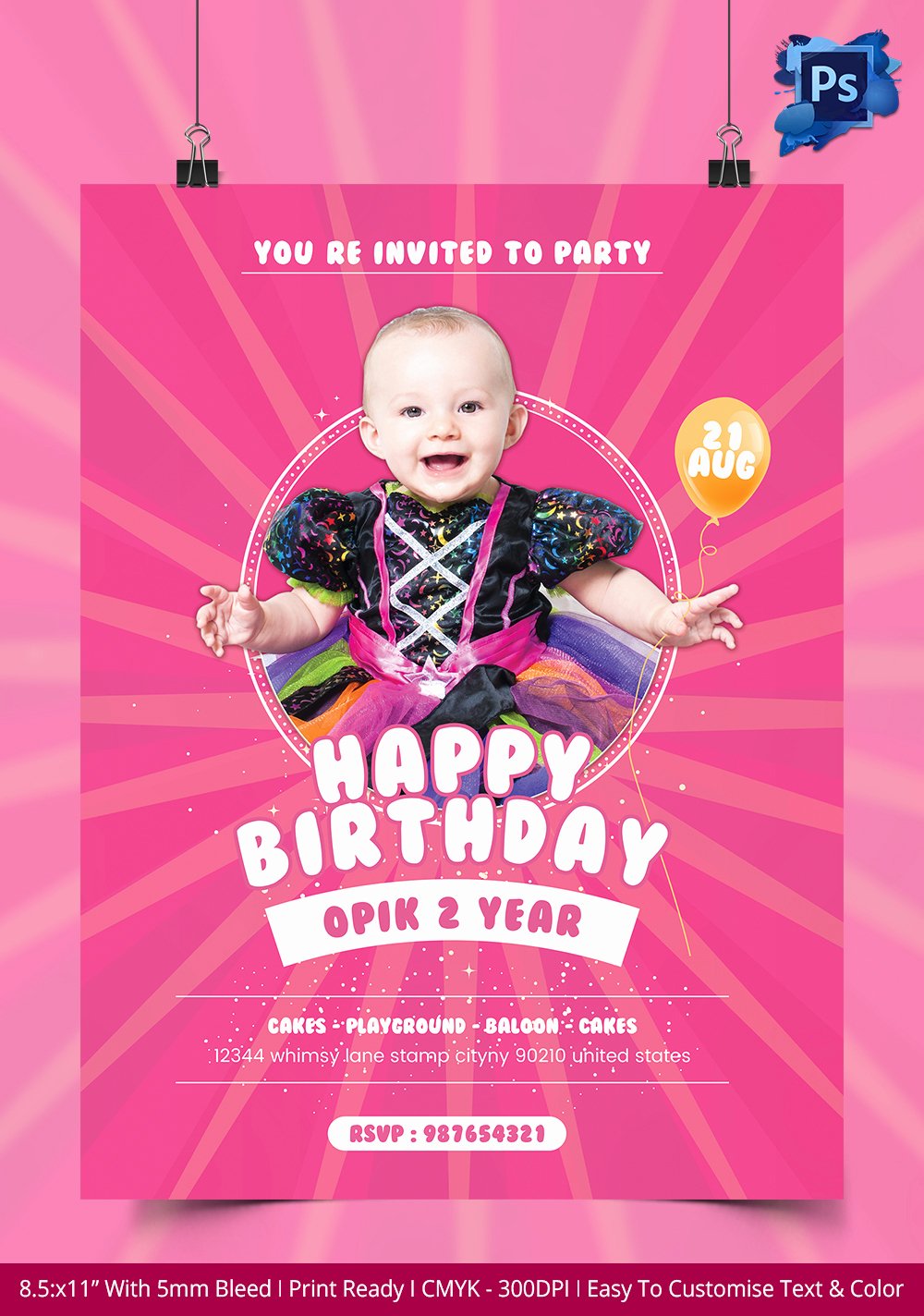 free birthday party flyer templates