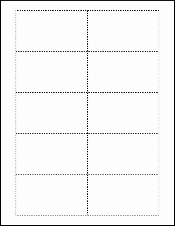 Free Blank Business Card Template for Microsoft Word