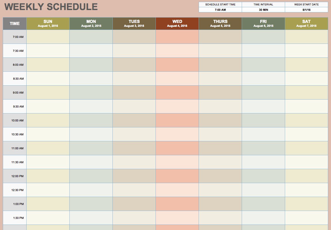 Free Blank Calendar Templates Smartsheet
