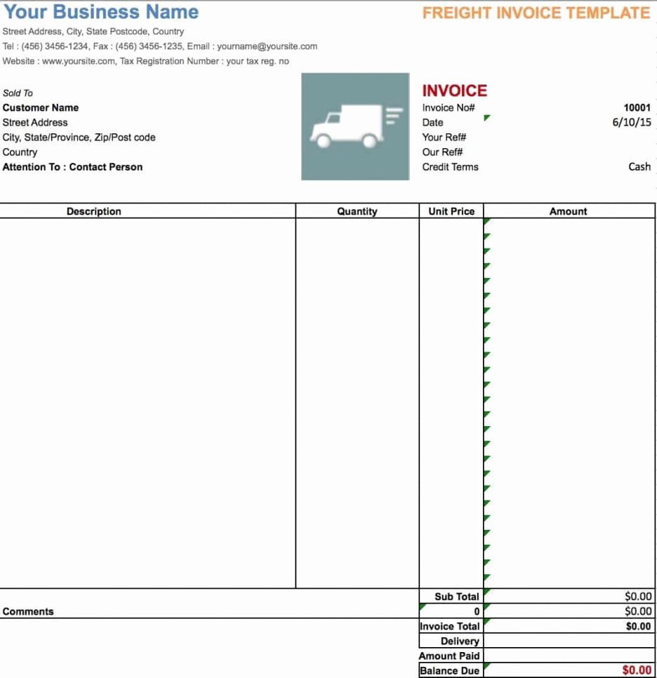 Free Blank Invoice Templates In Pdf Word and Excel