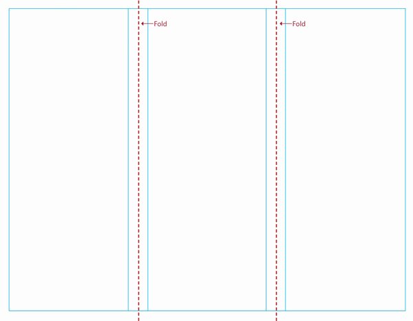 Free Blank Tri Fold Brochure Templates Clipart Best
