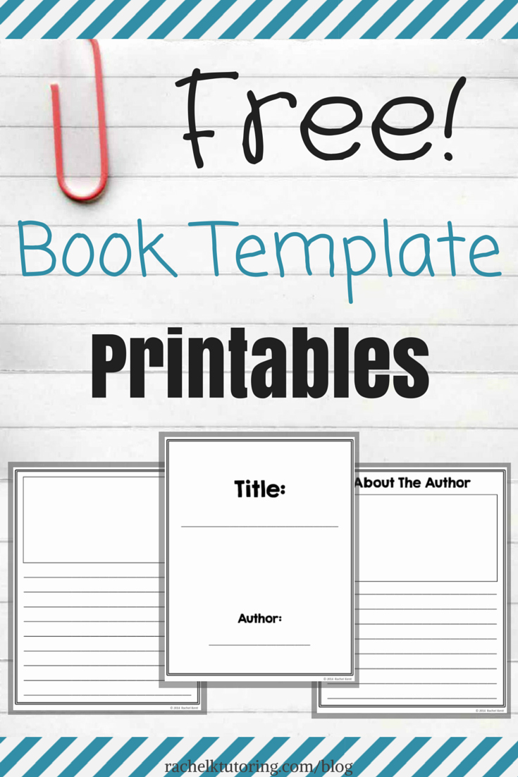Free Book Template Printables Rachel K Tutoring Blog