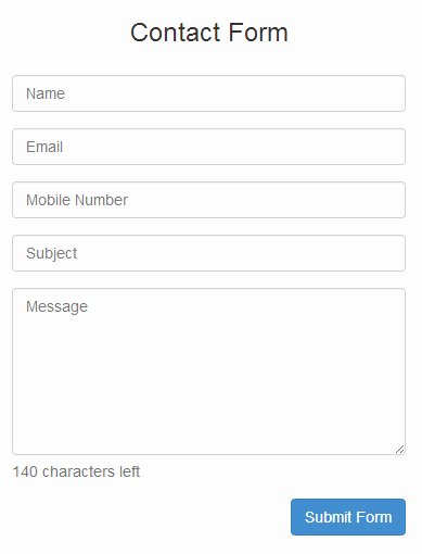 Free Bootstrap Contact form Templates without Validation