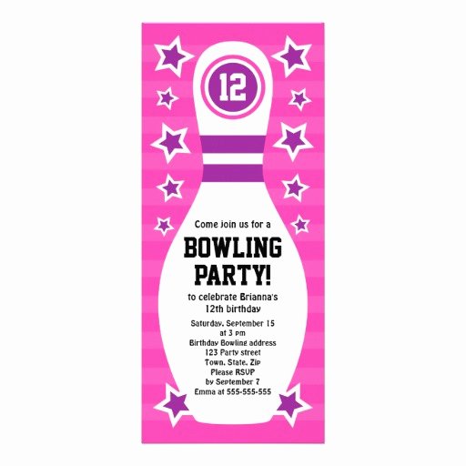 Free Bowling Birthday Invitations