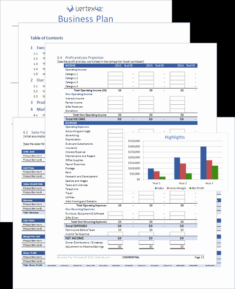 Free Business Plan Template for Word and Excel