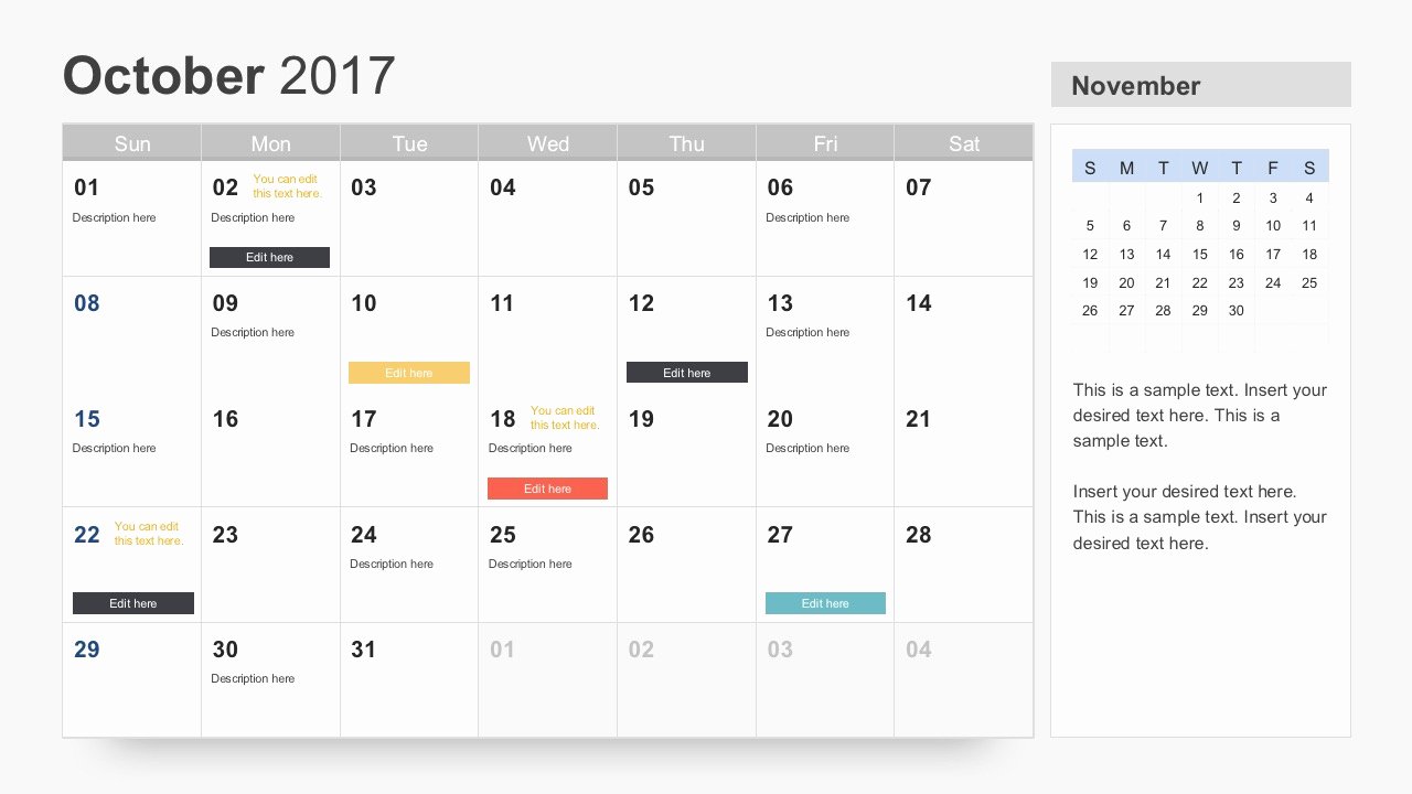 Free Calendar 2017 Template