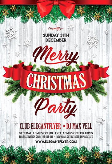Free Christmas Flyer Templates In Psd