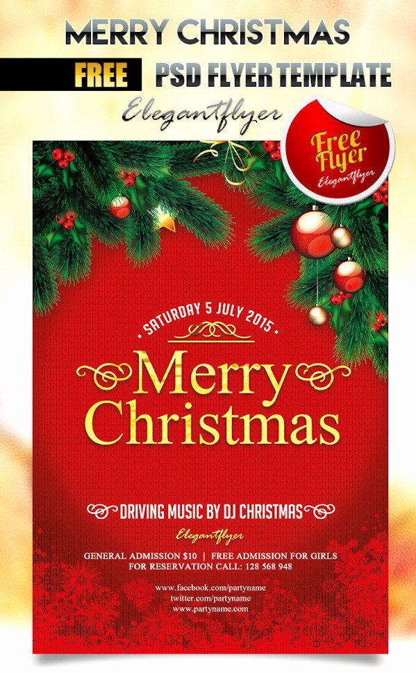 Free Christmas Party Flyer Templates Stockvault Blog