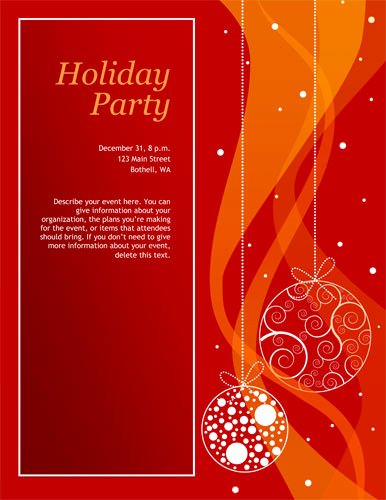 Free Christmas Party Invitation Templates Word