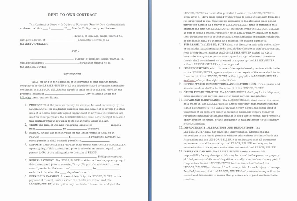 Free Contract Templates Word Pdf Agreements